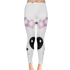 Panda Face Inside Out Leggings by PhotoThisxyz