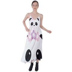 Panda Face Tie Back Maxi Dress by PhotoThisxyz