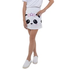 Panda Face Kids  Tennis Skirt by PhotoThisxyz