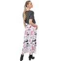 Christmas Themed Seamless Pattern Velour Split Maxi Skirt View2