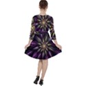 Fractal Flower Floral Abstract Ruffle Dress View2