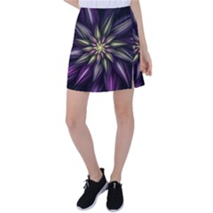 Fractal Flower Floral Abstract Tennis Skirt by HermanTelo