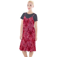 Background Abstract Surface Red Camis Fishtail Dress by HermanTelo