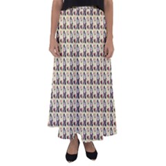 Chrix Pat Beige Flared Maxi Skirt by snowwhitegirl