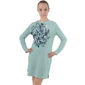 Holiday Snowflake 2019 Long Sleeve Hoodie Dress View1