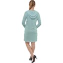 Holiday Snowflake 2019 Long Sleeve Hoodie Dress View2