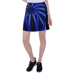 Light Effect Blue Bright Design Tennis Skirt by HermanTelo