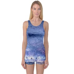 Gouttes D eau Galaxy One Piece Boyleg Swimsuit by kcreatif