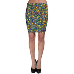 Clown World Pepe The Frog Honkhonk Meme Kekistan Funny Pattern Blue  Bodycon Skirt by snek