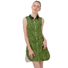 Groyper Pepe The Frog Original Meme Funny Kekistan Green Pattern Sleeveless Shirt Dress by snek