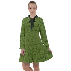 Groyper Pepe The Frog Original Meme Funny Kekistan Green Pattern All Frills Chiffon Dress by snek