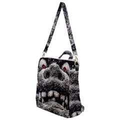 Monster Sculpture Extreme Close Up Illustration 2 Crossbody Backpack by dflcprintsclothing