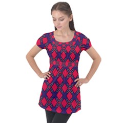 Df Wyonna Wanlay Puff Sleeve Tunic Top by deformigo