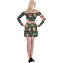 Colorful Funny Christmas Pattern Merry Christmas Xmas Off Shoulder Top with Mini Skirt Set View2