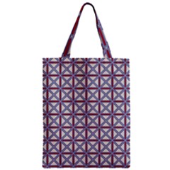 Df Donos Grid Zipper Classic Tote Bag by deformigo