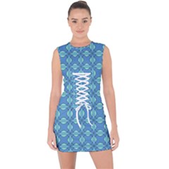 Df Antonio Veneziano Lace Up Front Bodycon Dress by deformigo