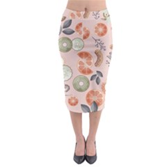 Hygge Seamless Pattern Midi Pencil Skirt by Vaneshart