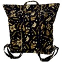 Golden Christmas Pattern Collection Buckle Up Backpack View3