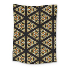 Pattern Stained Glass Triangles Medium Tapestry by HermanTelo