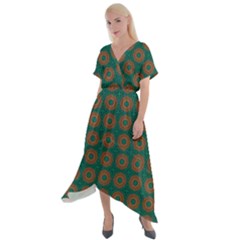 Df Alexis Finley Cross Front Sharkbite Hem Maxi Dress by deformigo