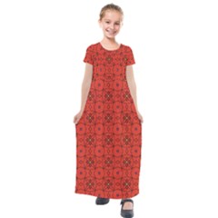 Tiling Zip A Dee Doo Dah+designs+red+color+by+code+listing+1 8 [converted] Kids  Short Sleeve Maxi Dress by deformigo