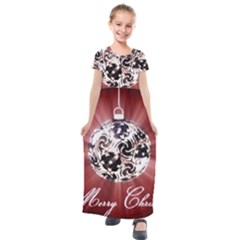 Merry Christmas Ornamental Kids  Short Sleeve Maxi Dress by christmastore