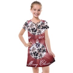 Merry Christmas Ornamental Kids  Cross Web Dress by christmastore