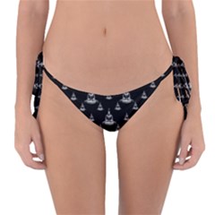 Buddhism Motif Print Pattern Design Reversible Bikini Bottom by dflcprintsclothing