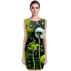 Dandelions Classic Sleeveless Midi Dress by MijizaCreations