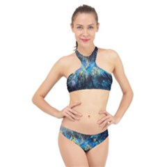 Luminescence High Neck Bikini Set by CKArtCreations