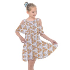 Df Giovanni Di Graziano Kids  Shoulder Cutout Chiffon Dress by deformigo