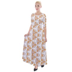 Df Giovanni Di Graziano Half Sleeves Maxi Dress by deformigo