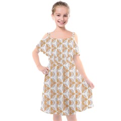 Df Giovanni Di Graziano Kids  Cut Out Shoulders Chiffon Dress by deformigo