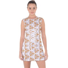 Df Giovanni Di Graziano Lace Up Front Bodycon Dress by deformigo