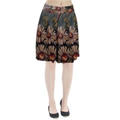 Old Embroidery 1 1 Pleated Skirt by bestdesignintheworld