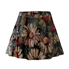 Old Embroidery 1 1 Mini Flare Skirt by bestdesignintheworld