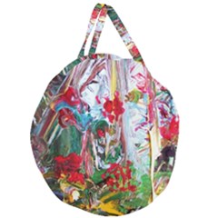 Eden Garden 1 6 Giant Round Zipper Tote by bestdesignintheworld