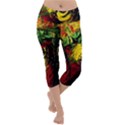 Revelation 1 3 Lightweight Velour Capri Yoga Leggings View1