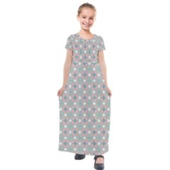 Df Mezzaniche Kids  Short Sleeve Maxi Dress by deformigo