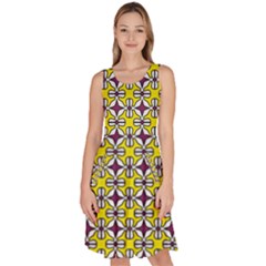 Df Florence Delem Knee Length Skater Dress With Pockets by deformigo