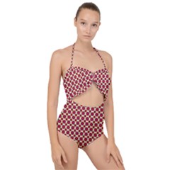 Df Avada Scallop Top Cut Out Swimsuit by deformigo