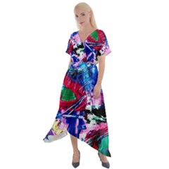 Combat Trans 6 Cross Front Sharkbite Hem Maxi Dress by bestdesignintheworld