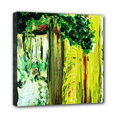 Old Tree And House With An Arch 8 Mini Canvas 8  X 8  (stretched) by bestdesignintheworld