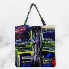 Between Two Moons 7 Grocery Tote Bag by bestdesignintheworld