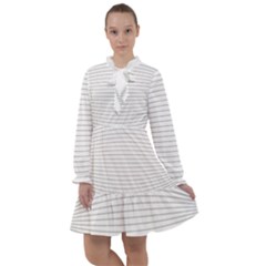 Pattern Background Monochrome All Frills Chiffon Dress by HermanTelo