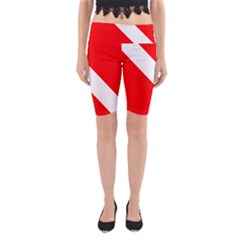 Diving Flag Yoga Cropped Leggings by FlagGallery