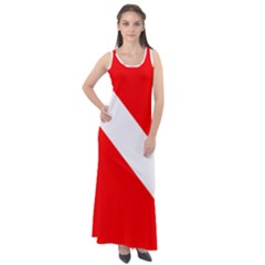 Diving Flag Sleeveless Velour Maxi Dress by FlagGallery