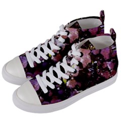 Purple Snowballs Women s Mid-top Canvas Sneakers by okhismakingart