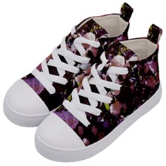 Purple Snowballs Kids  Mid-top Canvas Sneakers by okhismakingart