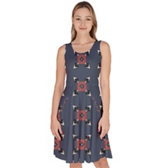 Coreo Knee Length Skater Dress With Pockets by deformigo